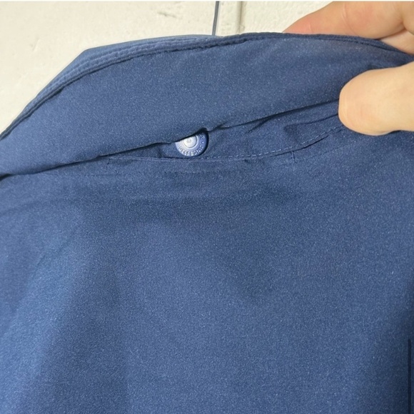 Vintage Eddie Bauer Navy Blue Utility Style Light Jacket W Goretex Lamination L - Picture 12 of 14